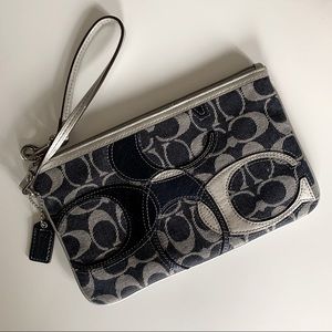COACH Denim Clutch/Wristlet